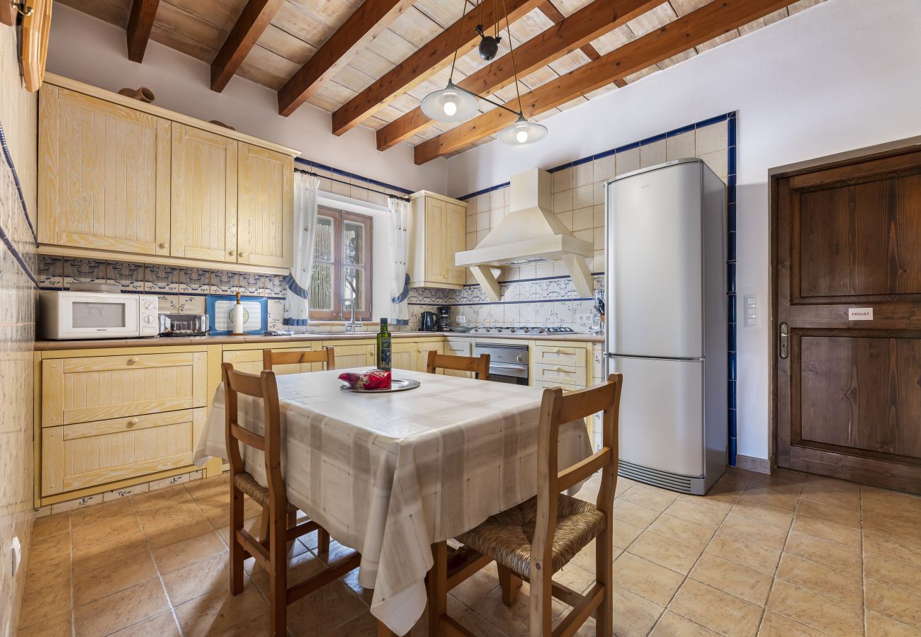 Villa em Llubi - Finca with pool and garden views