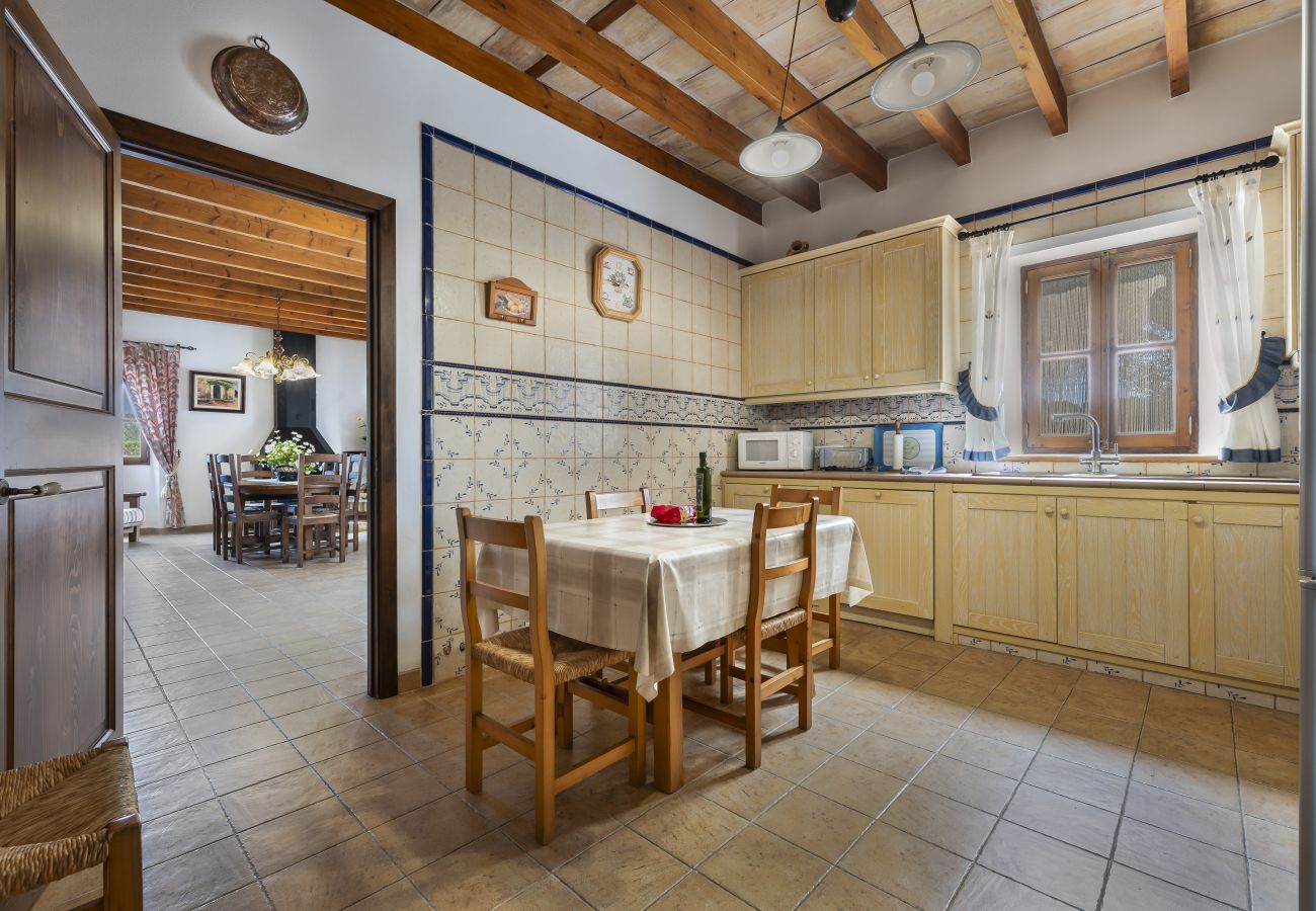 Villa em Llubi - Finca with pool and garden views